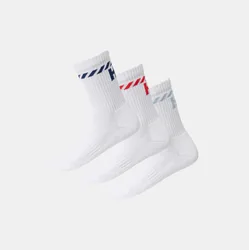 Men's Cotton Sport Socks 3PK White 36-38 - White Multi - Unisex