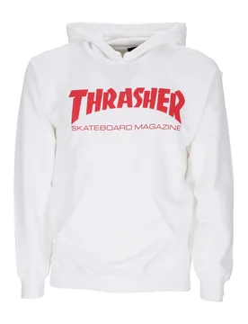 Felpa Cappuccio Uomo Skatemag Hood White/red - Thrasher - FashionsVida
