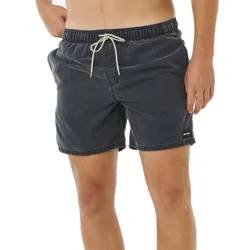 Short De Bain Offset Washed Volley Black XL