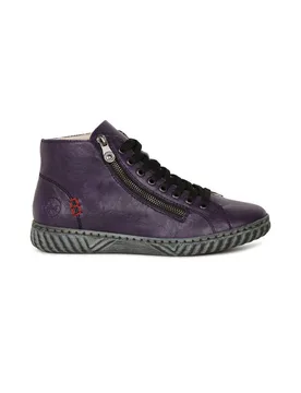 Women's 'Jules' Ankle Boots in Aubergine Size: 4 - Aubergine - Size: 4 - Rieker - FashionsVida