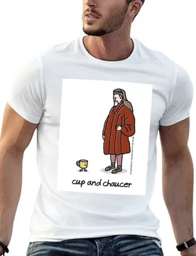Cup and chaucer T-Shirt sweat quick-drying fitted t shirts for men - Aliexpress - FashionsVida