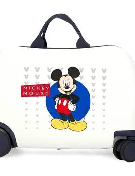 Maleta infantil 2 ruedas multidireccionales Mickey Enjoy the day con capacidad de 24L - Disney - FashionsVida