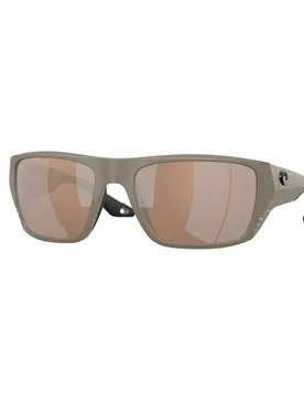 Finlet Polarized Sunglasses Matte Sand Copper Silver Mirror 580G/CAT3 Men - Costa - FashionsVida