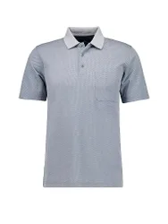 Ragman Polo FISHNET bleu clair L