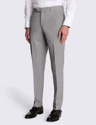Tailored Fit Stretch Suit Trousers Grey male