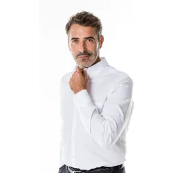 Camisa algodón de hombre soft slim de grano en