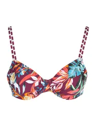 Damen Bikinioberteil Bügel dunkelrot 44E W