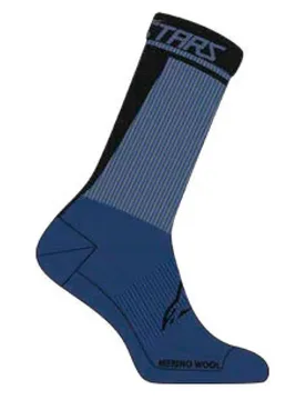Bicycle Calzini Merino 2 Blue / Black - Alpinestars - FashionsVida