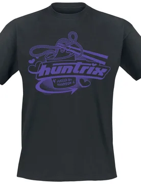 T-Shirt - Huntrix - Fueled By Ramyeon - S bis XXL - Größe L - schwarz - Lizenzierter Fanartikel - Unisex - unisex - KPop Demon Hunters - FashionsVida