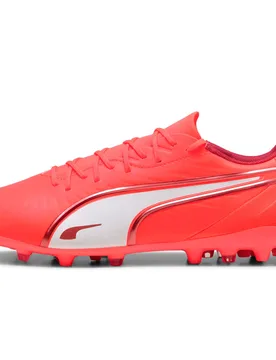 King match mg botas de futbol cesped artificial Rojo (42) - Puma - FashionsVida