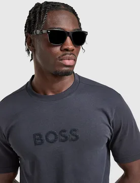 Grid Logo T-Shirt - Herren, Blau - male - Size: S - BOSS - FashionsVida