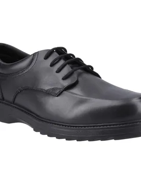 Romeo Leather Boys'S Black Shoes - Size Uk 5 - Hush puppies - FashionsVida