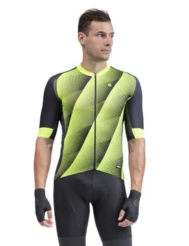 Maglia A Maniche Corte Square Fluor Yellow - Ale - FashionsVida