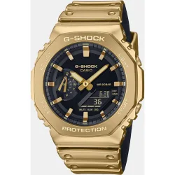 Reloj de hombre Fine Metallic Series GM-2100YMG-9AER de silicona dorada