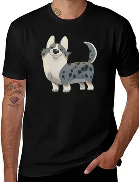 Cardigan Welsh Corgi Merle and Tan T-Shirt Thanksgiving Day Tee Top - Aliexpress - FashionsVida