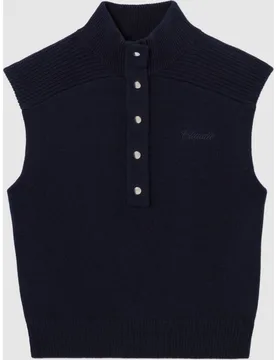 Chaleco de mujer 100% lana de corte holgado - CLAUDIE PIERLOT - FashionsVida