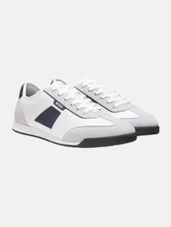 Black Lowtop Sneakers Nitan Weiß 44