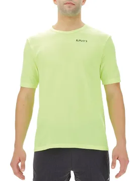 Maglietta A Maniche Corte Airstream Yellow Fluo S - Uyn - FashionsVida