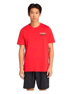 Padel Wanted Graphic Short Sleeve T-shirt Pure Ruby XL - Adidas - FashionsVida