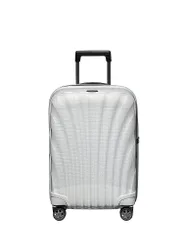 Valise cabine trolley 55cm extensible C-LITE Off White blanc