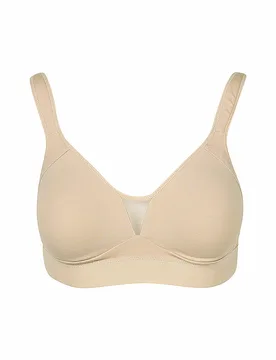 Sujetador Wellness sin aros COTTON SHAPE caramel beige 85E - Nina Von C - FashionsVida