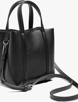 Bolso de mano estilo tote convertible a bandolera con cierre de cremallera en liso - Parfois - FashionsVida