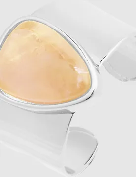 Anillo áfrica moda acabado en rodio con agata - Luxenter - FashionsVida
