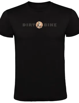 Maglietta A Maniche Corte Dirt Bike Black - Kruskis - FashionsVida