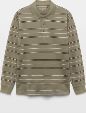 Polo manga larga rayas hombre - Dustin - FashionsVida