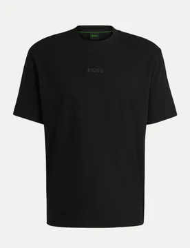 Green Oversized T-Shirt mit Logo Schwarz L - BOSS - FashionsVida