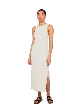 Vestito Midi Senza Maniche Tb8276 White Sand XS - Urban classics - FashionsVida