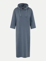 Cain Langes Jerseykleid Blau 42