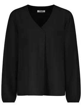 DOB Bluse, langarm, V-Ausschnitt mi female - XL - FashionsVida