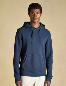 Brushed Cotton Hoodie Navy male - Joules - FashionsVida