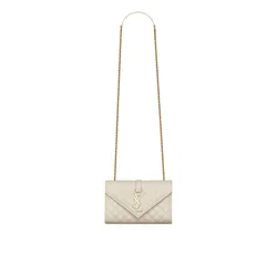 Womens Envelope Small Bag - Ivory Leather - One Size