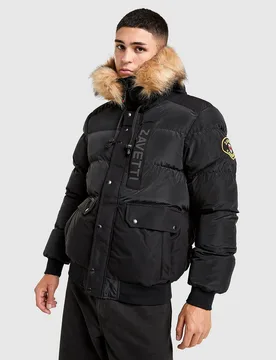 Mens Parka Deratti - Nero, nero nero Uomo taglia L - Zavetti Canada - FashionsVida