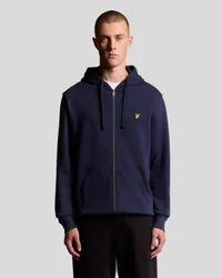 Men's Loopback Cotton Full Zip Hoodie Navy