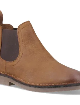 Shaun Leather Mens Tobacco Boots - Brown - Size Uk 8 - Hush puppies - FashionsVida