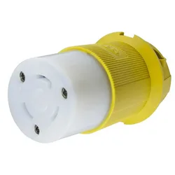 Connector Body 30a 125v Yellow One Size unisex