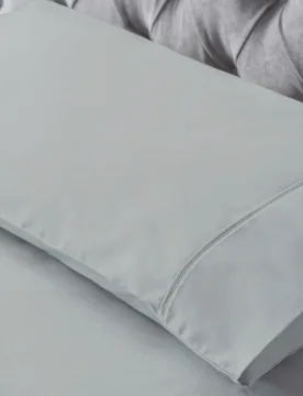 Thread Count Bamboo Pillow Cases Platinum Bolster 1 Pack - Grey - Size: One Size - Lazy Panda - FashionsVida