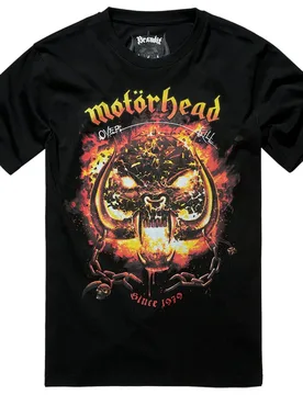 T-shirt à Manches Courtes Motörhead Overkill Black 2XL - Brandit - FashionsVida