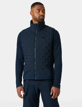 Men's HP Hybrid Stretch Insulator Vest Navy M - Navy Blue - Male - Helly Hansen - FashionsVida