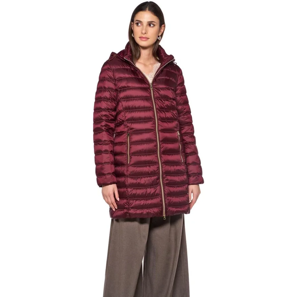 Chaqueta larga de señora con capucha desmontable - Geox - FashionsVida