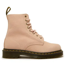 Womens Dr 1460 Pascal Nubuck Boots - Pink Leather - Size Uk 6.5