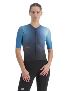Tuta Da Gara A Maniche Corte Bomber Black / Berry / Blue XS - Sportful - FashionsVida
