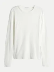 Basic Langarmshirt Sherrie Weiß 44
