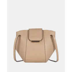 Bolso doble asa larga bandolera en piel lisa