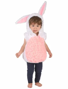 Kuschliges Hasen-Kinderkostüm Osterkostüm rosa-weiss - KARNEVAL-MEGASTORE - FashionsVida