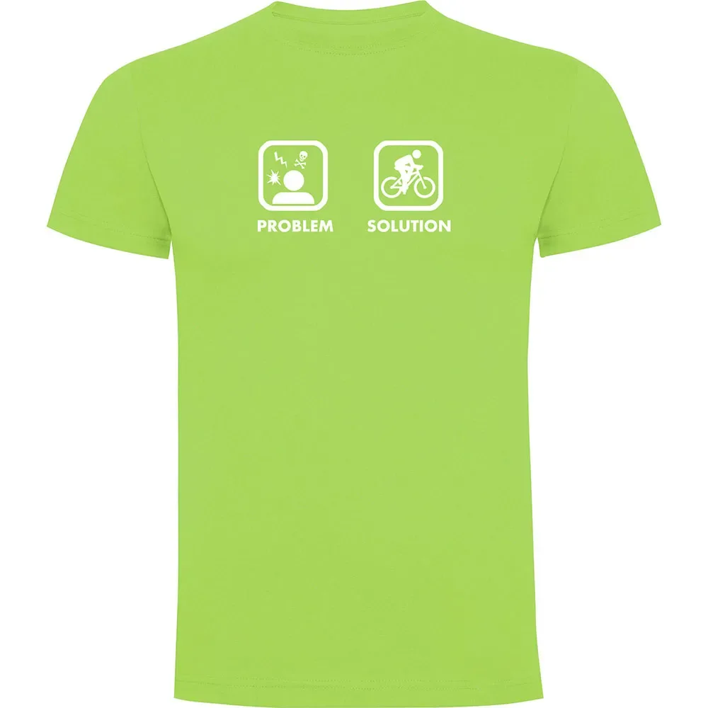 Maglietta A Maniche Corte Problem Solution Bike Light Green - Kruskis - FashionsVida