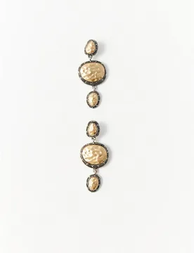 Sfera - Pendientes triple bicolor - Sfera - FashionsVida